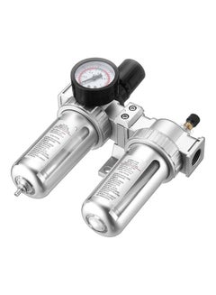 Air Compressor Filter Oil Water Separator Trap Tools With Regulator Gauge