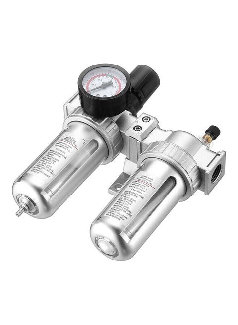 Air Compressor Filter Oil Water Separator Trap Tools With Regulator Gauge