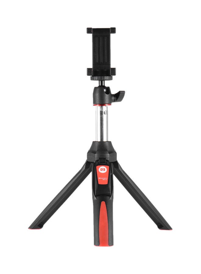 BENRO Handheld Extendable Mini Tripod Selfie Stick With Remote Control Shutter Black/Red - Image 3