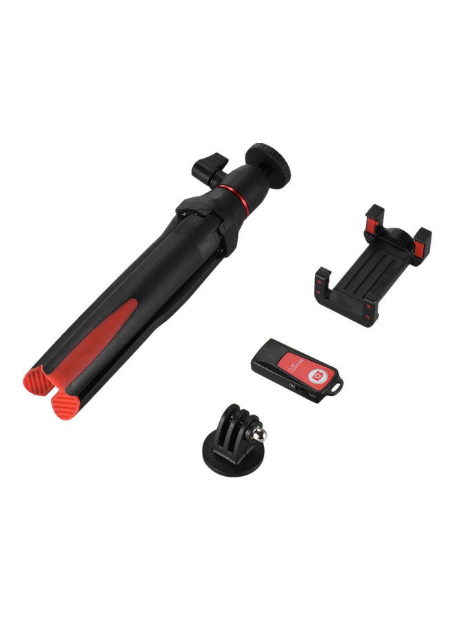 BENRO Handheld Extendable Mini Tripod Selfie Stick With Remote Control Shutter Black/Red - Image 4