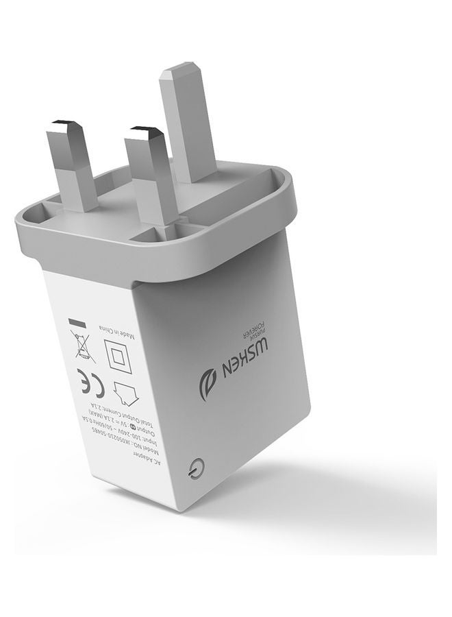 ويسكن قابس شاحن ذكي بمنفذ USB أبيض - Image 1