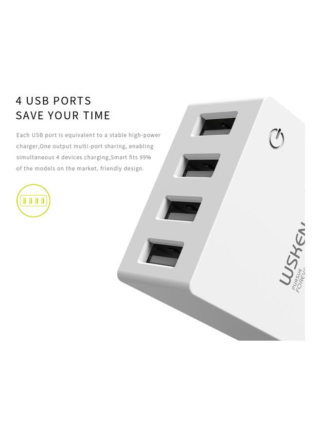 ويسكن قابس شاحن ذكي بمنفذ USB أبيض - Image 4