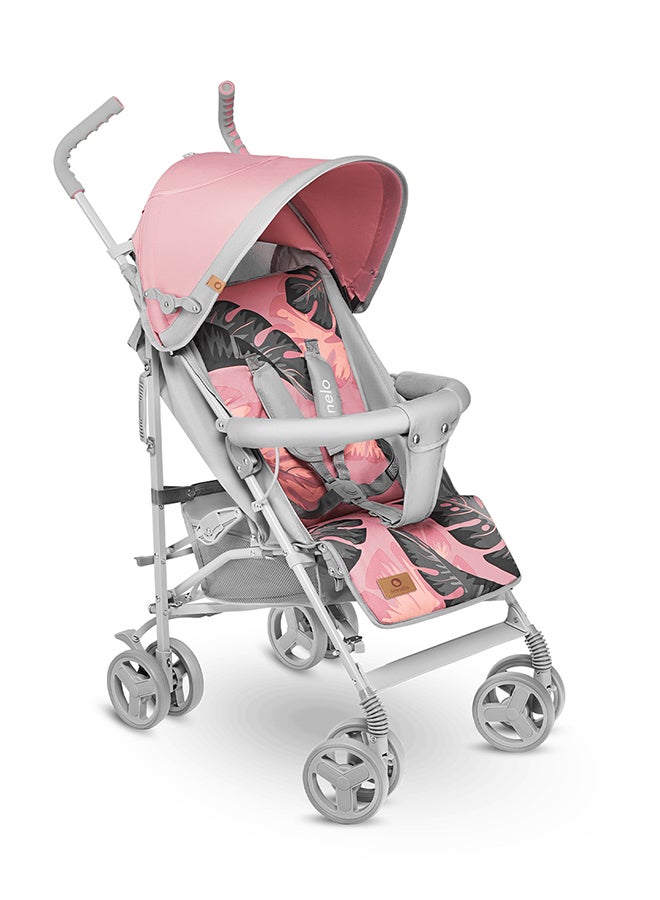 ليونيلو عربة أطفال إيليا بمقعد واحد - لون وردي تروبيكال - Image 4