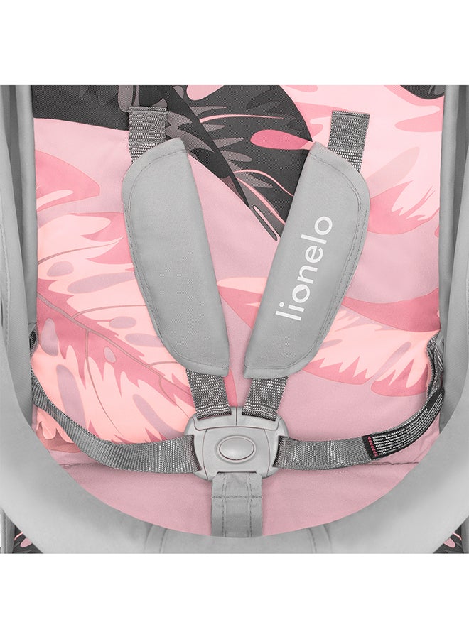 ليونيلو عربة أطفال إيليا بمقعد واحد - لون وردي تروبيكال - Image 5