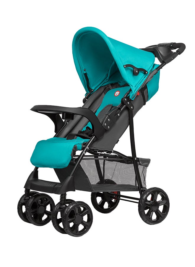 lionelo Emma Plus Baby Single Stroller - Turquoise - Image 1