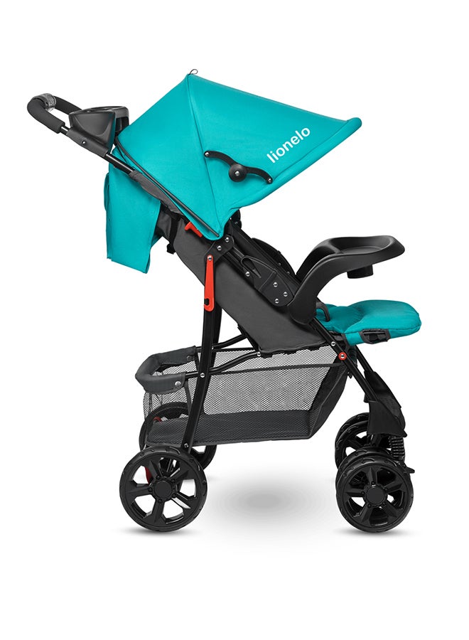 lionelo Emma Plus Baby Single Stroller - Turquoise - Image 3