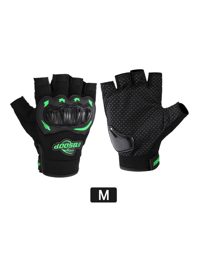 1-Pair Non-Slip Half-Finger Motorbike Glove for Climbing Hiking - Image 1