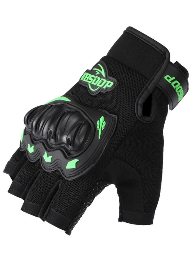 1-Pair Non-Slip Half-Finger Motorbike Glove for Climbing Hiking - Image 2