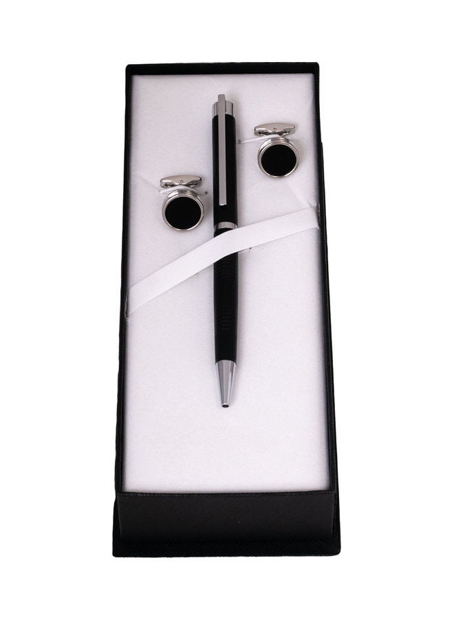 كوراتو طقم مكون من أزرار أكمام قمصان وقلم بتصميم جذاب - Image 2