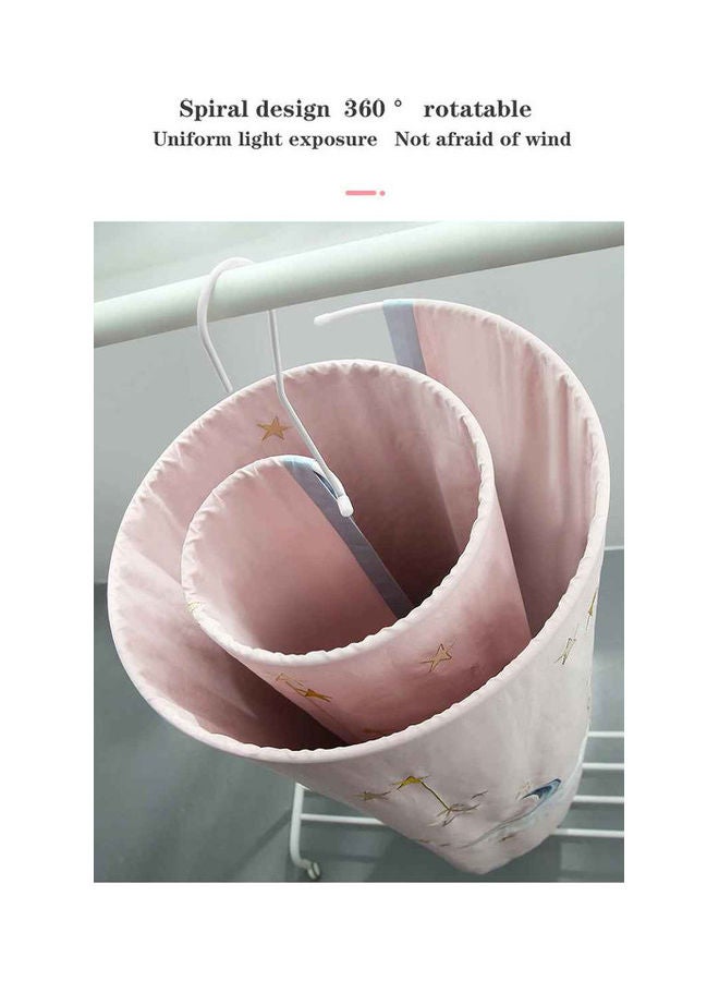 fashionhome Stainless Steel Round Spiral Sheets Hanger Silver 37 x 0.8cm - Image 4