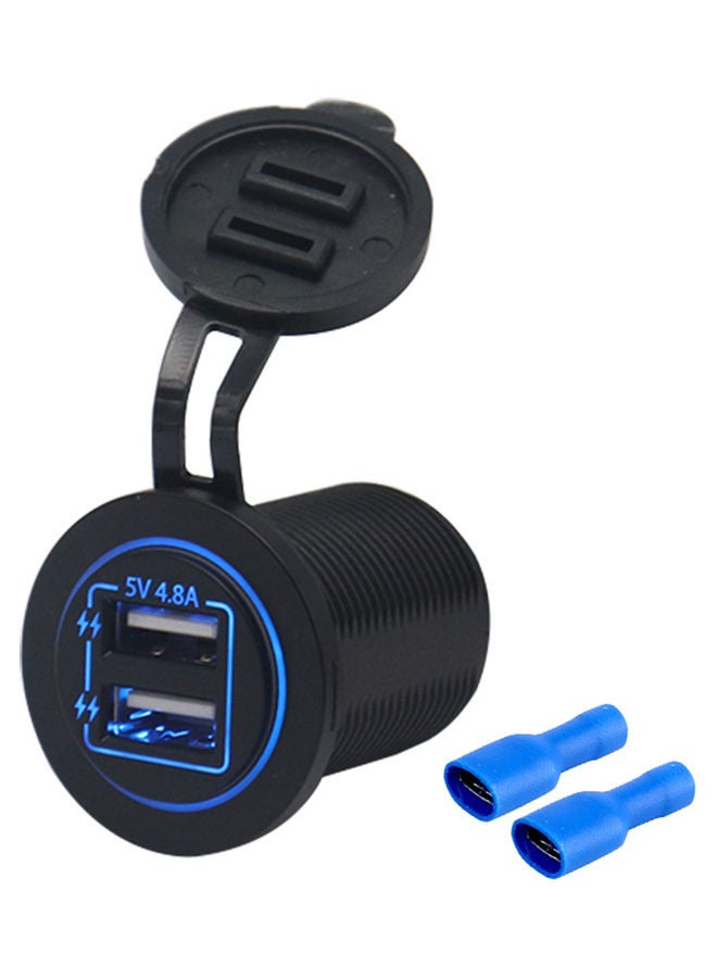 Generic Dual USB Charger Socket Waterproof Power Outlet - Image 1