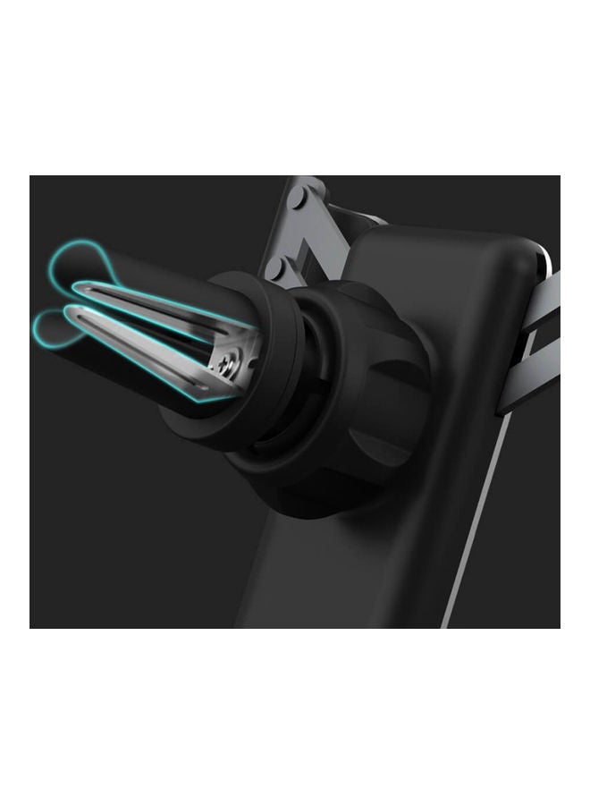 كووو حامل هاتف بشكل قائم للسيارة مزود بجهاز استشعار للجاذبية رمادي/أسود - Image 3