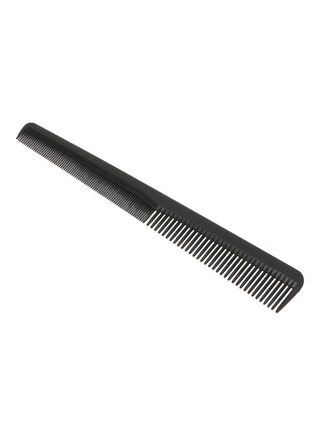 Plastic Fine Tooth Hair Styling Comb Black - Image 4