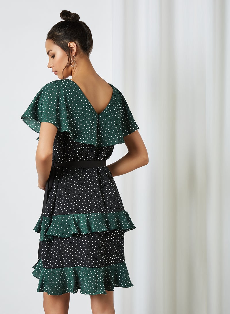 Chi-Chi London - Mackenzie Wrap Dress Black - Image 1