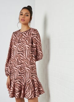 Chi-Chi London All-Over Printed Dress Pink  - Image 1