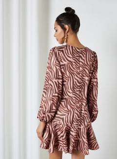 Chi-Chi London All-Over Printed Dress Pink  - Image 2