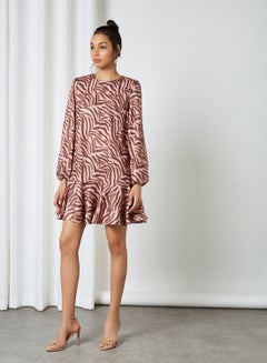 Chi-Chi London All-Over Printed Dress Pink  - Image 3