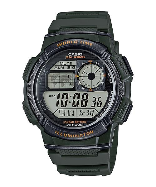 CASIO Men's Leather Analog Watch MTP-V005GL-7BUDF  - Image 1