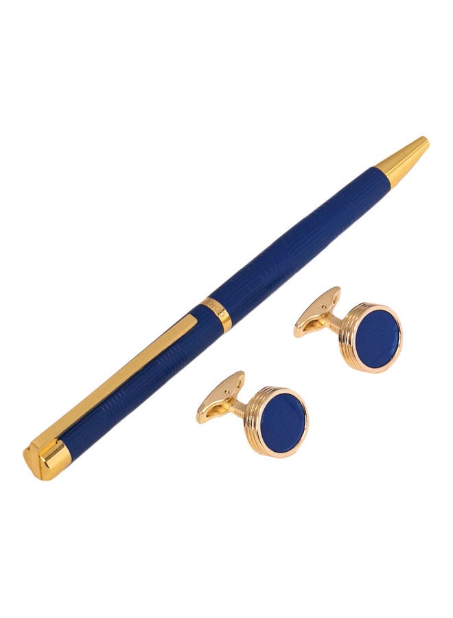 Corato Pair Of Cufflinks With Pen Set - Image 1