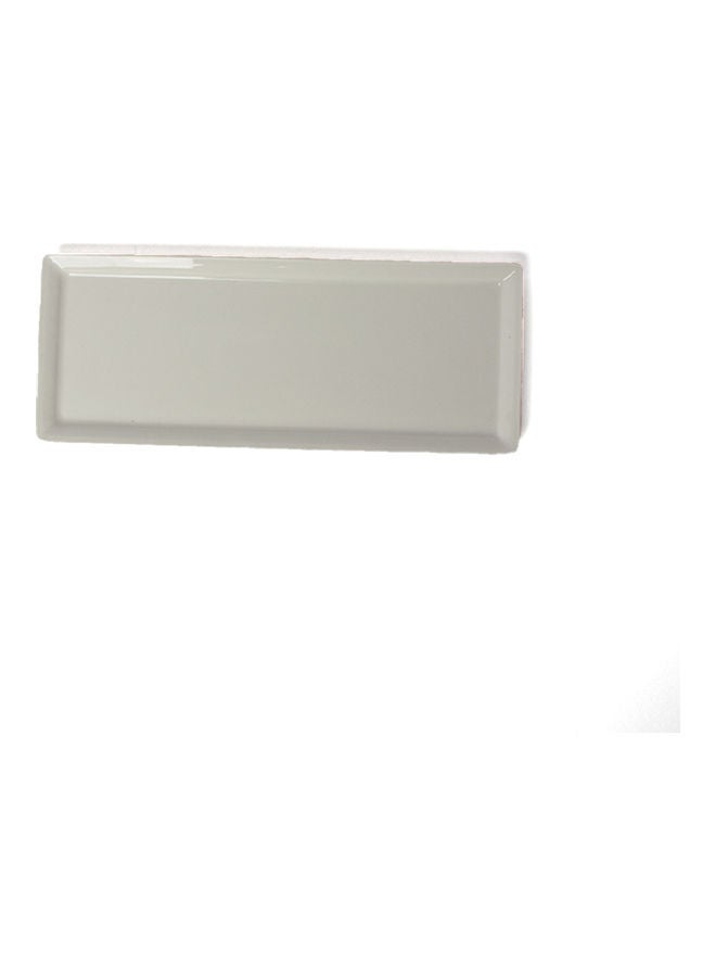 سكوالو صحن تقديم مسطح أبيض 25x10سم - Image 3