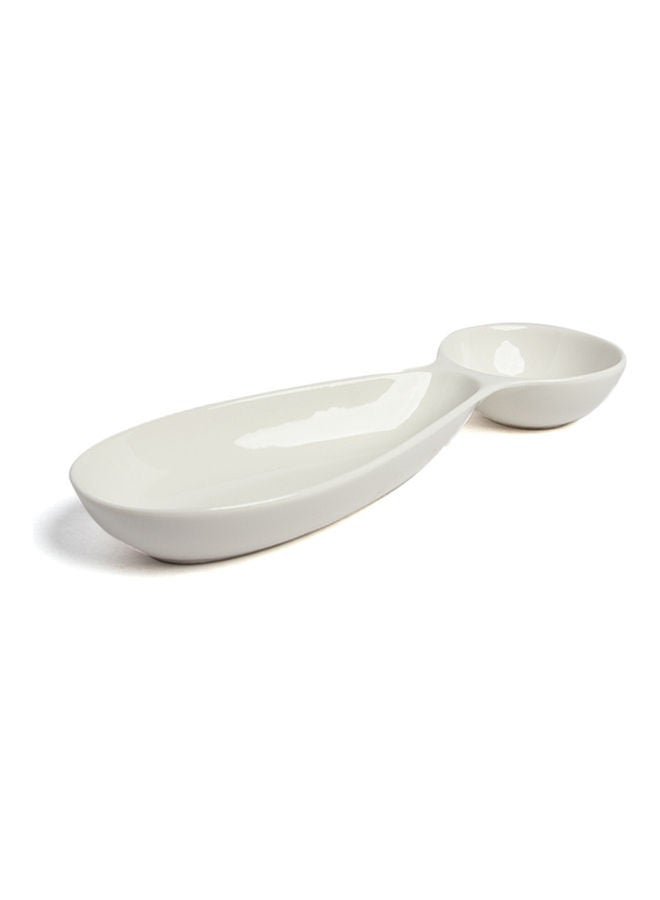 Squalo Serving Plate White 30.4x30.4x4.4cm - Image 1