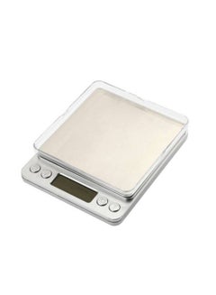 Portable Mini Electronic Digital Kitchen Scale Multifunction 2000g x 0.1 White 12.7x10.6x19cm