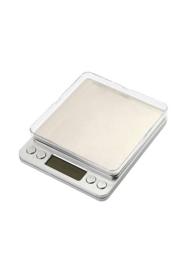 Generic - Portable Mini Electronic Digital Kitchen Scale Multifunction 2000g x 0.1 White 12.7x10.6x19cm - Image 1