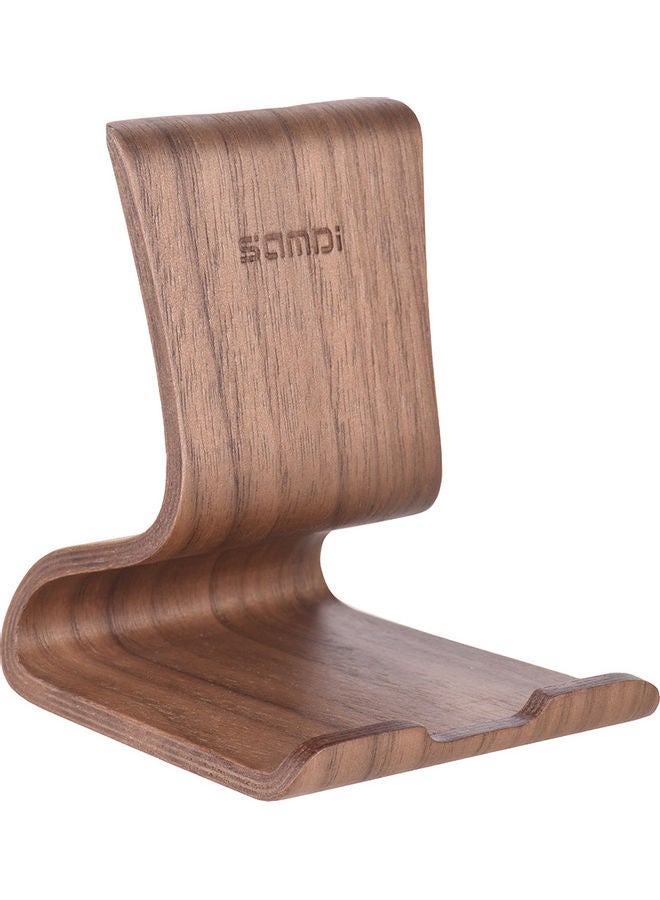 SAMDI Wooden Phone Stand Holder Brown  - Image 1
