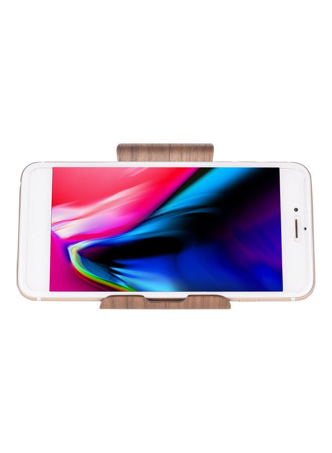 SAMDI Wooden Phone Stand Holder Brown  - Image 4