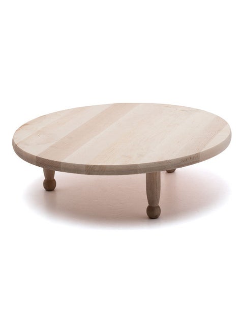 Elegant Cutting Board Table Brown 40x40cm