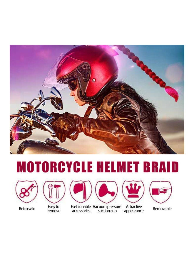 Motorcycles Gradient Ramp Helmet Decorate Braids Retro Motorbike Helmet Braids - Image 4