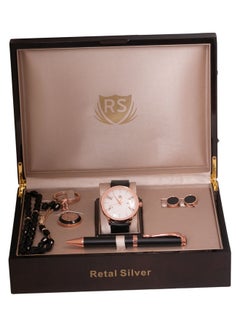 Men's Analog Wrist Watch Gift Set