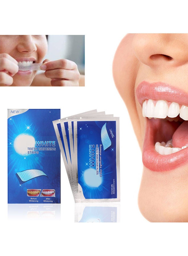 14-Piece Teeth Whitening Strips White 12x1.5x6.5cm - v1616340211/N45505174A_6