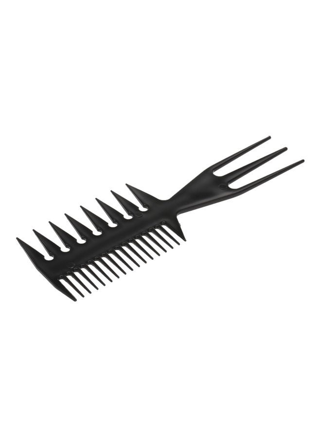 3-In-1 Plastic Detangling Hair Comb Black - Image 2