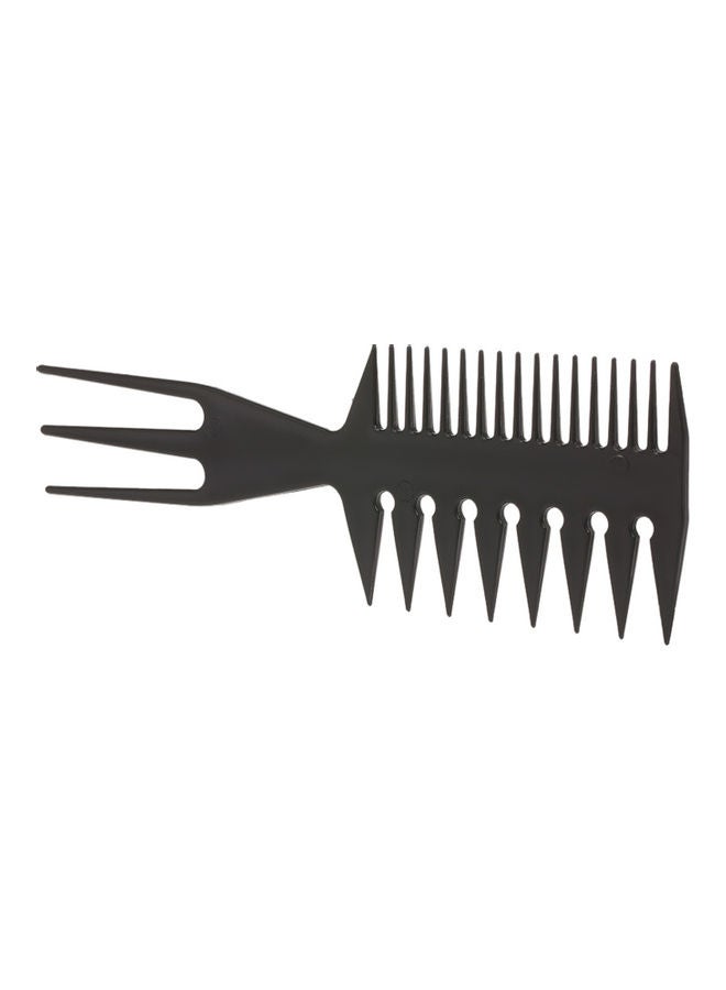 3-In-1 Plastic Detangling Hair Comb Black - Image 3