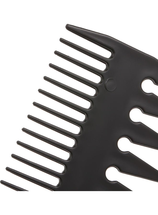 3-In-1 Plastic Detangling Hair Comb Black - Image 5