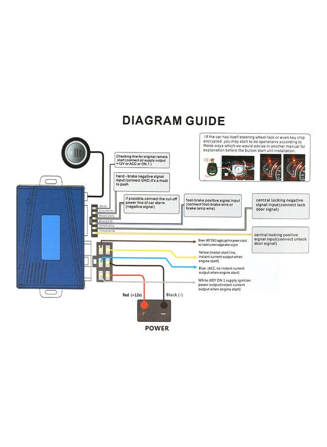 Generic - Car Engine Push Start Stop Button Ignition Remote Starter - Image 1
