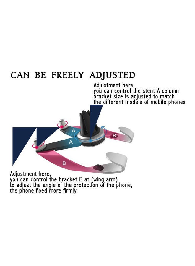 روك حامل للهواتف المحمولة يُثبَّت في فتحة التكييف بالسيارة ذهبي - Image 3