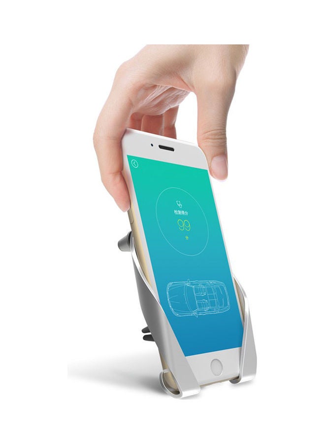 روك حامل للهواتف المحمولة يُثبَّت في فتحة التكييف بالسيارة ذهبي - Image 4