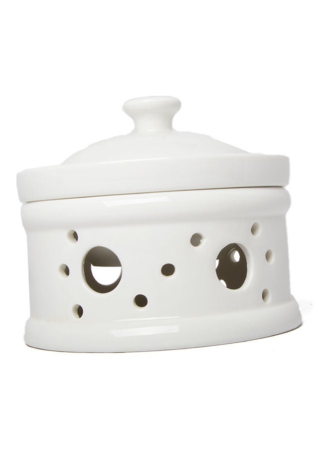 Elegant Soup Bowl With Lid White 14x14cm