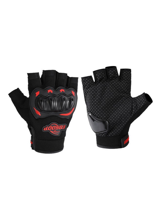 Generic 1-Pair Non-Slip Half-Finger Motorbike Glove for Climbing Hiking - Image 3