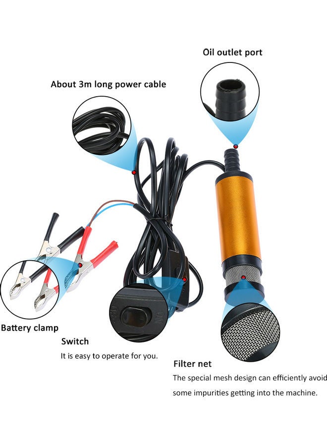 Generic 12V Oil Diesel Fuel Water Transfer Pump  - Image 2