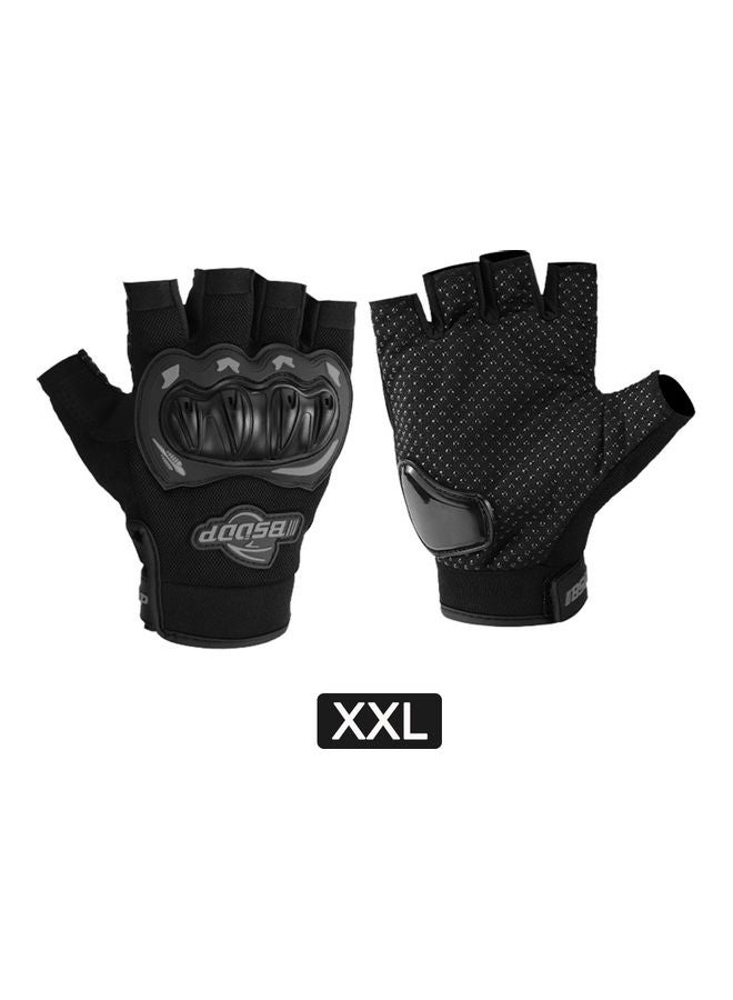 Generic 1-Pair Non-Slip Half-Finger Motorbike Glove for Climbing Hiking - Image 1
