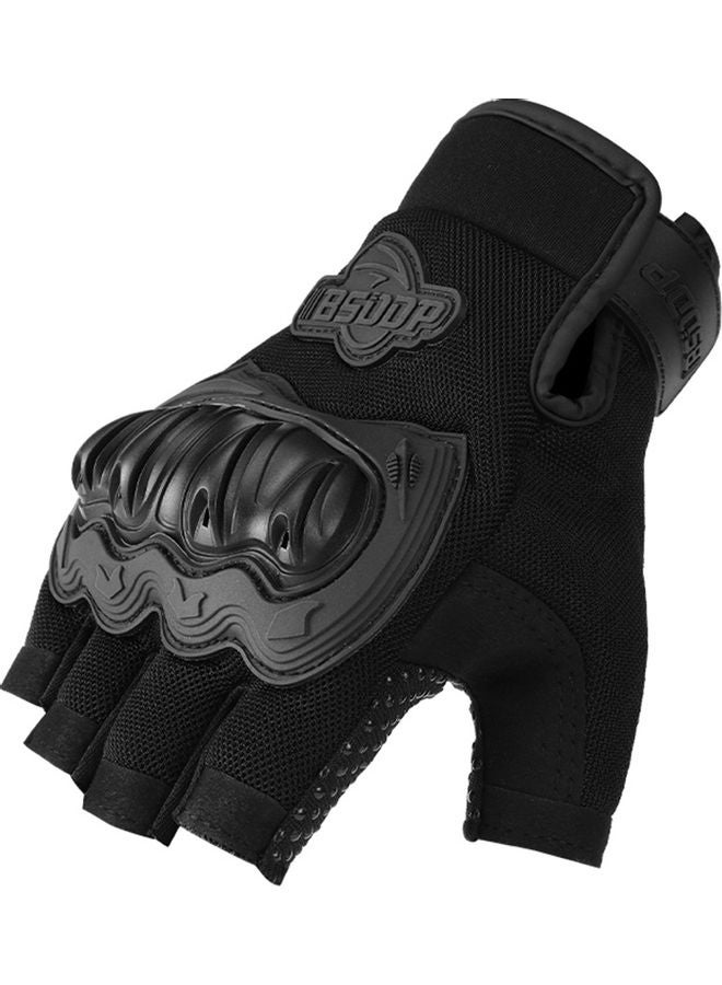 Generic 1-Pair Non-Slip Half-Finger Motorbike Glove for Climbing Hiking - Image 2