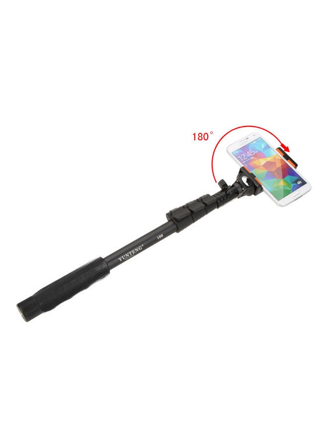 Selfie Stick With Phone Clip Set Black - v1616344233/N45501716A_4