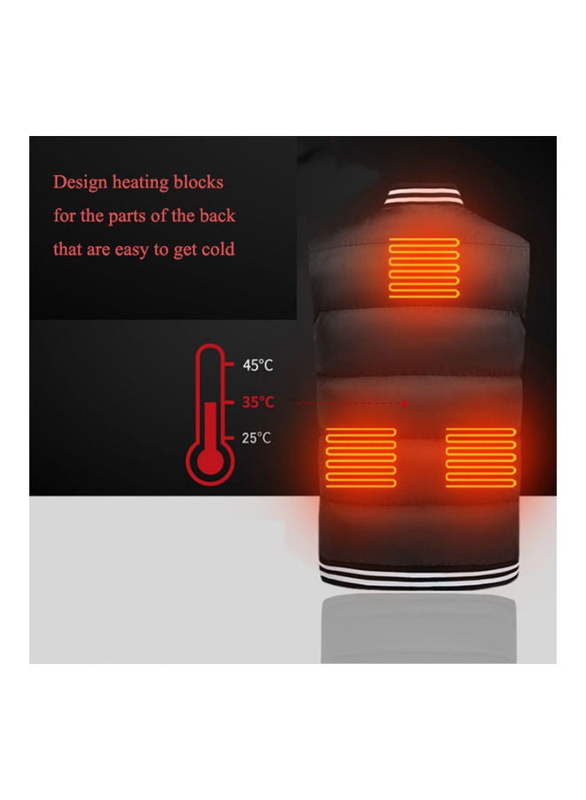 Unisex Electric USB Heated Winter Warm Warm Vest for Motorcycle Travelling - Image 3