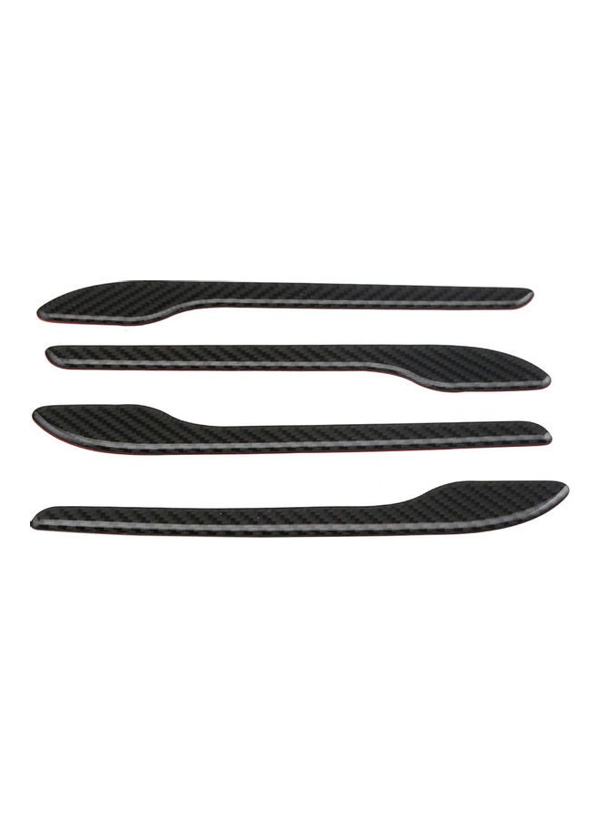 Generic 3D Real Carbon Protector Sticker for Door Handle Set  - Image 1