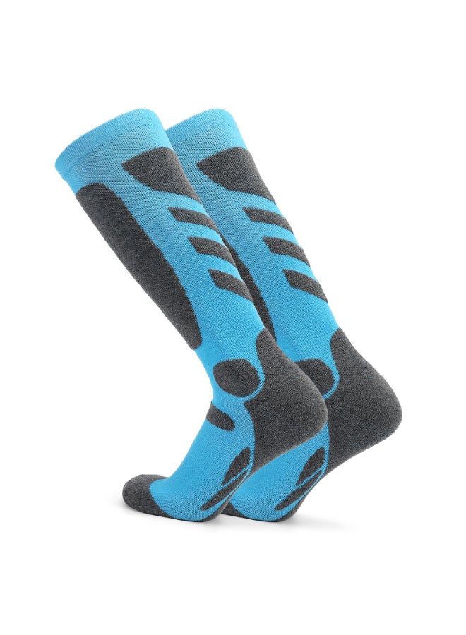 مجموعة جوارب رياضية من زوجين أزرق/رمادي - Image 1