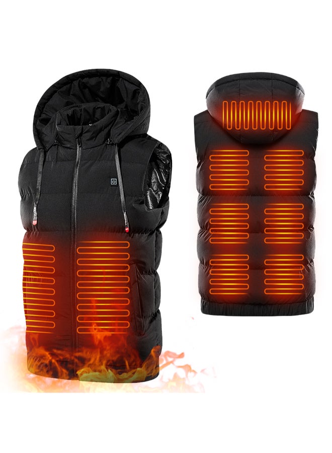 USB Heating Windproof Jacket Black - Image 3