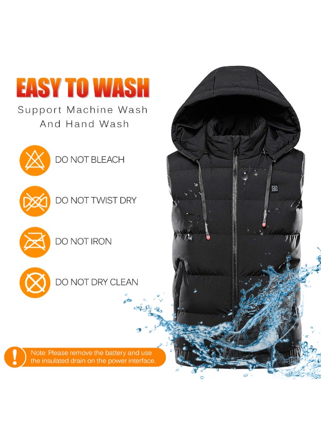 USB Heating Windproof Jacket Black - Image 4